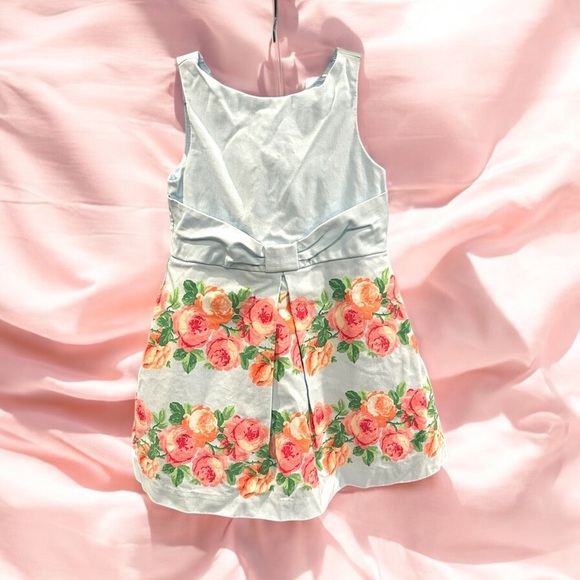 JANIE And JACK All Abloom Little Girl’s Rose Print Dress Sz 3 - Picture 9 of 9
